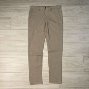 Rag & bone Pants Mens Size 34x32 Beige Tan Flat Front Chino Pants Stretch Casual